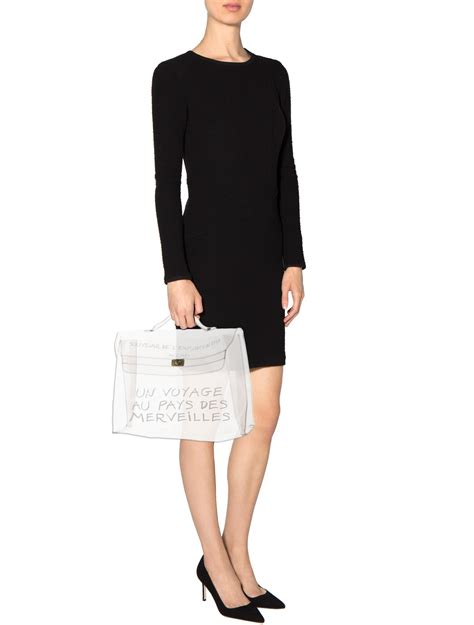hermes clear vinyl kelly bag price